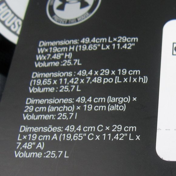 Under Armour Project Rock Navy Regiment Backpack - Picture 12 of 12